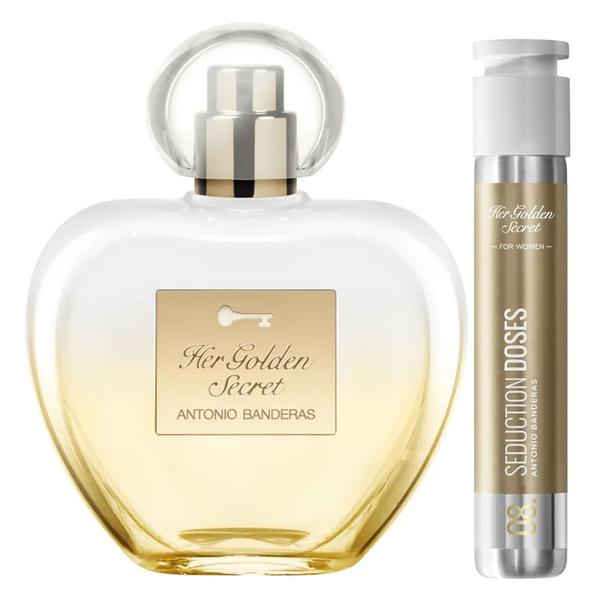 Antonio Banderas Her Golden Secret Kit - Perfume Feminino 80ml EDT + Perfume Feminino Dose 30ml EDT