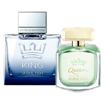 Antonio Banderas King Of Seduction & Queen Of Seduction Kit - Perfume Masculino + Perfume Feminino K