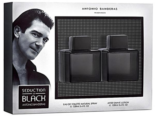 Antonio Banderas Seduction In Black Coffret - Perfume Masculino Edt 100ml + Pós-Barba 100ml
