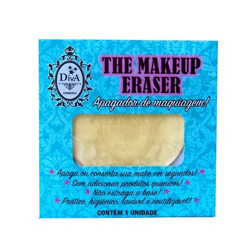 Apagador de Maquiagem Makeup Eraser Diva Cosmetics Amarela