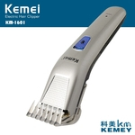 Aparador de cabelo clipper cerâmica recarregável aparador de barba barbeiro barbear elétrico barbeador cortador máquina Kemei