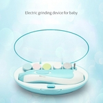 Aparador de unha do bebê elétrico unha do bebê unha dispositivo de moagem com 6 cabeças de moagem lixa de unhas segura mulheres manicure pedicure ferramentas