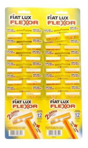 Aparelho de Barbear Amarelo Fiat Lux Flexor C/24