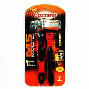 Aparelho de Barbear Bozzano Magnum 5 com 2 Unidades