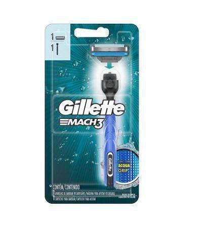 Aparelho de Barbear Gillette Mach3 Acqua-Grip Regular