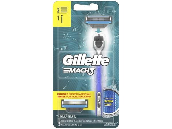 Aparelho de Barbear Gillette - Mach3 Acqua-Grip