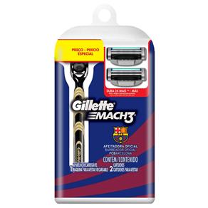 Aparelho de Barbear Gillette Mach 3 Barcelona - 2 Unidades
