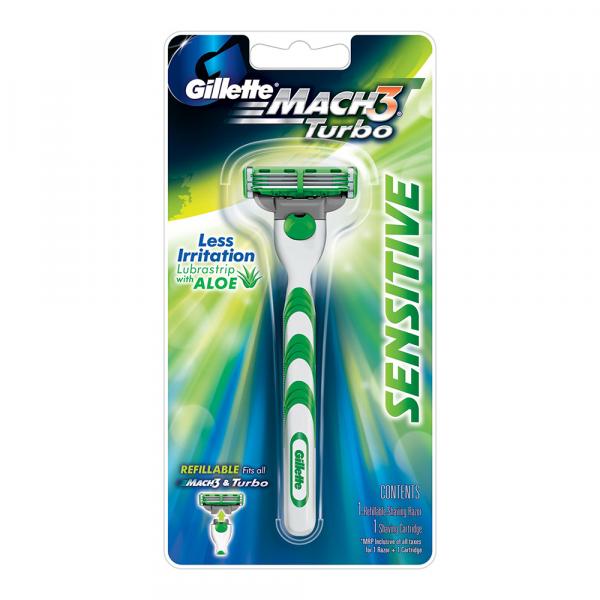 Aparelho de Barbear Gillette Mach 3 Sensitive Descartável