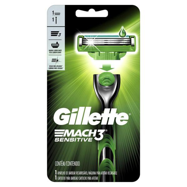 Aparelho de Barbear Gillette Mach3 Sensitive - Gillete