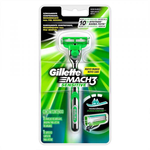 Aparelho de Barbear Gillette Mach 3 Sensitive - Pg