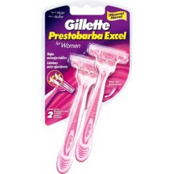 Aparelho de Barbear Gillette Prestobarba Excel Feminino - 2 Unidades