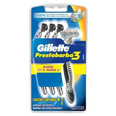 Aparelho de Barbear Gillette Prestobarba 3 Leve 4 Pague 3