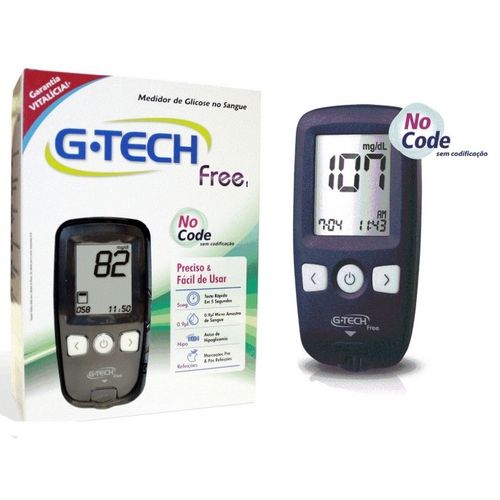 Aparelho de Glicemia (kit) Free 1 - G-tech