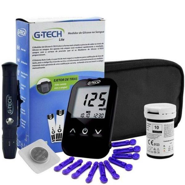 Aparelho Medidor de Diabete Completo - G-Tech