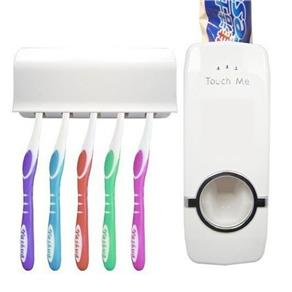 Aplicador de Creme Dental + Suporte Protetor de Escovas Marca: Toothpaste Touch Me®