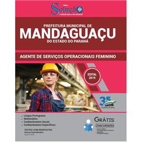 Apostila Mandaguaçu Pr 2019 Serviços Operacionais Feminino