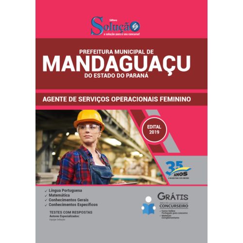 Apostila Mandaguaçu Pr 2019 - Serviços Operacionais Feminino