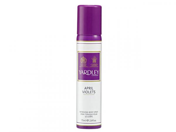 April Violets Refreshing Body Spray Feminino 75 Ml - Yardley London