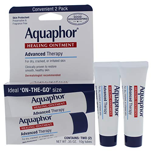 Aquaphor Healing Ointment For Dry Cracked Chapped Skin And Lips By Eucerin For Unisex - 2 X 0.35 Oz