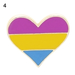 Arco-íris Bonito Coração Esmalte Broche Pin Orgulho Gay Metal Badge Hat Collar Jewelry