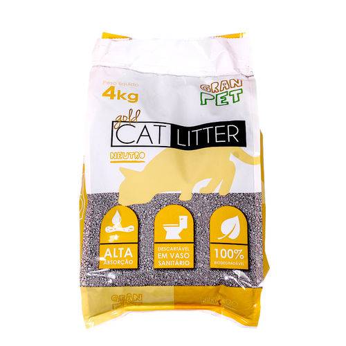 Areia Granpet Gold Cat Litter para Gatos 4kg