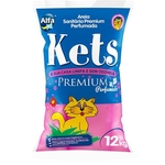 Areia Higiênica Kets Premium Perfumada para Gatos - 12Kg