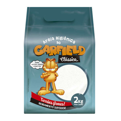 Areia Higiênica para Gatos Garfield Clássica - 2 Kg