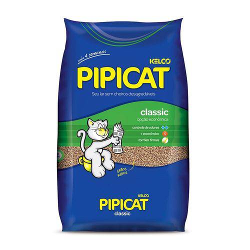 Areia Higiênica Pipicat Classic para Gatos - 4 Kg