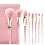 Crystal Pink Sandy Makeup Brush 8 Diamond Fashion Handle Makeup Brush Set