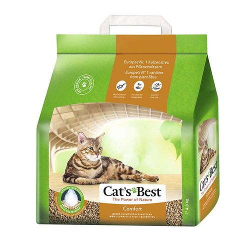 Areia Sanitária Higiênica para Gatos Cats Best Confort 4,3kg