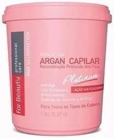 Argan Platinum Matizada For Beauty 1kg + Brinde