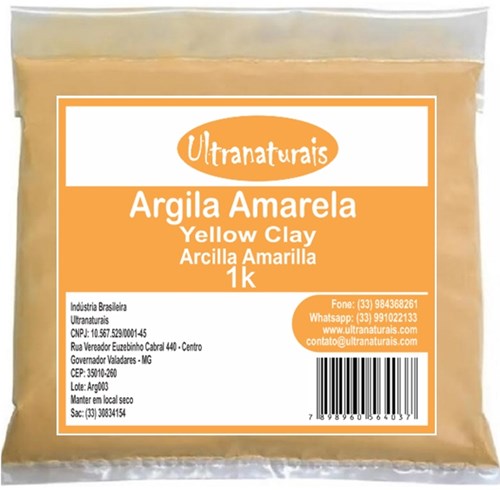 Argila Amarela K - Ultranaturais