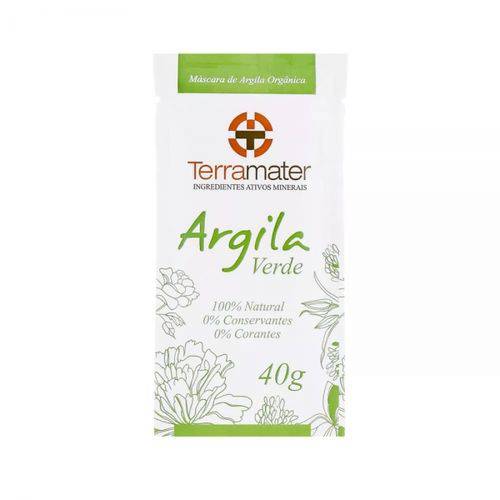 Argila Natural e Orgânica Verde 40g - Terramater