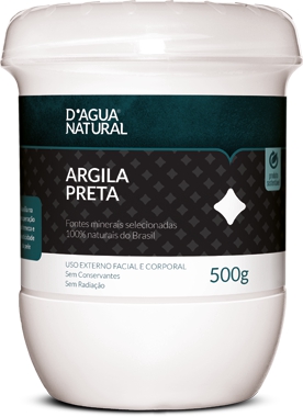Argila Preta DAgua Natural 500g