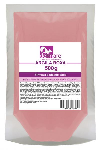 Argila Roxa (Firmeza e Elasticidade) 500g - Dermare