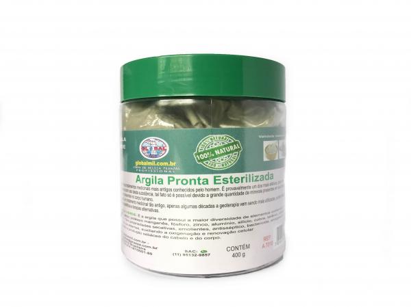 Argila Verde Pronta Esterilizada 400g - Global Mil