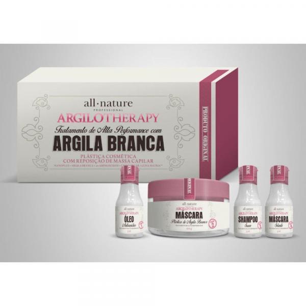Argiloterapia - Argilotherapy Mini Kit Plástica Cosmética Capilar - All Nature
