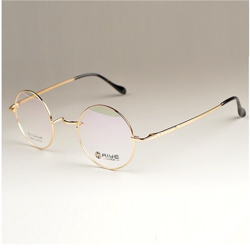 Armação de Óculos de Grau 100% Titânio R9814 (Dourado)