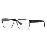 Armação Oculos Grau Emporio Armani Ea1027 3001 55 Preto Fosco