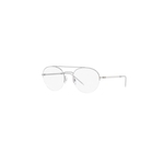 Armação Oculos Grau Emporio Armani Ea1088 3045 53 Prata Fosco