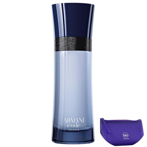 Armani Code Colonia Giorgio Armani EDT Perfume Masculino 75ml+Beleza na Web Roxo - Nécessaire