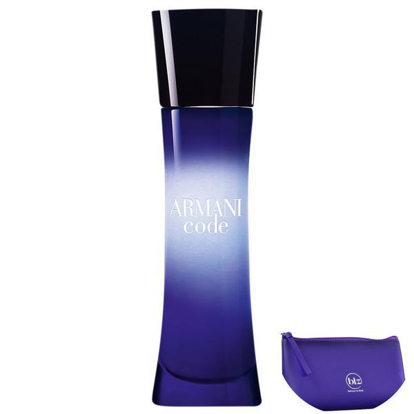 Armani Code Giorgio Armani Eau de Parfum - Perfume Feminino 30ml+Necessaire Roxo com Puxador em Fita