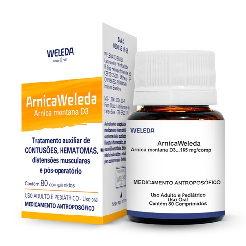 Arnica Weleda D3 com 80 Comprimidos