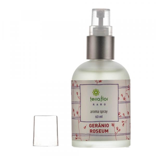 Aroma Spray Natural de Gerânio Roseum para o Corpo e Ambiente 60ml Terra Flor - Terraflor