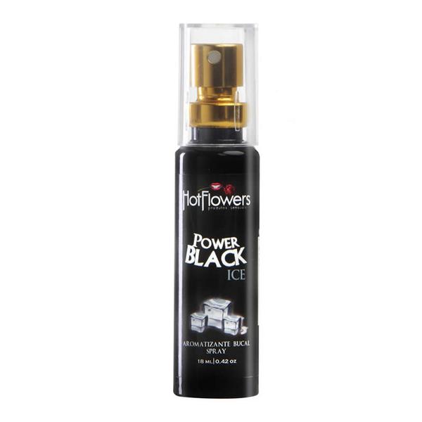 Aromatizante Bucal Power Black Ice Hot Flowers - HFHC380 - Estilo Sedutor