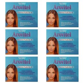 Arovitel Arovitel Vitamina A+E Capsula 50x2ml - Kit com 06