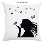 Art Font bonito Lance Young Women Sombra Emoticon Emoji corpo Neck Pillow