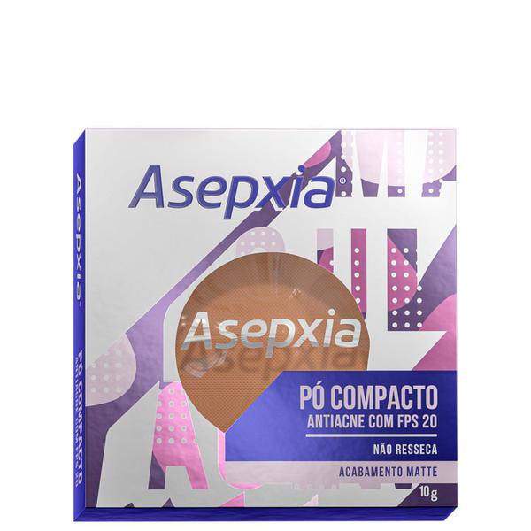 Asepxia Antiacne FPS 20 Bege Escuro - Pó Compacto 10g