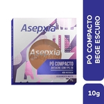 Asepxia Maquiagem Pó Compacto Antiacne Bege Escuro FPS20 10g