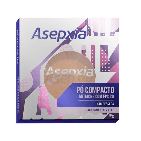 Asepxia Pó Compacto Antiacne Fps 20 Bege Claro 10g - Genomma